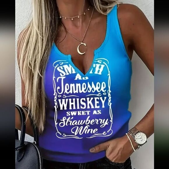 Whiskey & Wine Tank in Ombre🍷🥃 - Picture 1 of 6